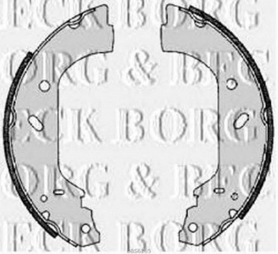 BORG & BECK bbs6265 -  Комплект тормозных колодок